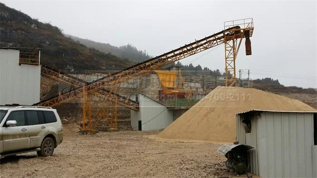 制砂生產(chǎn)現(xiàn)場